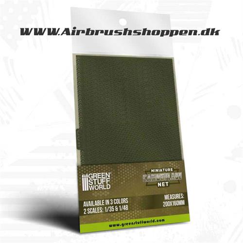 CAMOUFLAGE NET - Miniature Camouflage Nets Green 1:48 GSW
